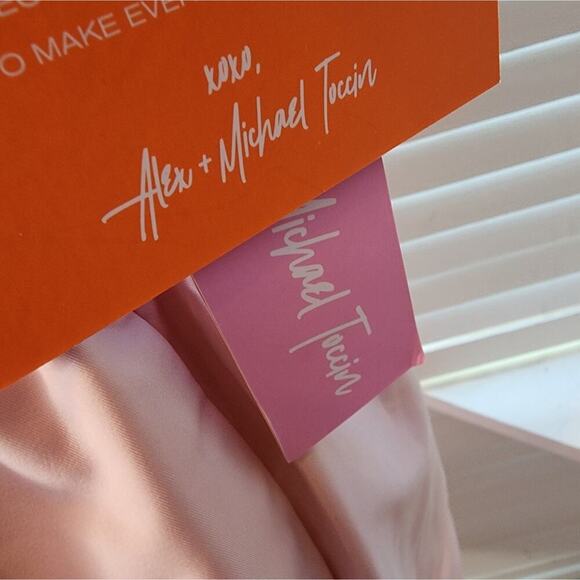 LDT BY ALEX + MICHAEL TOCCIN NEW BLUSH PUFF SLEEVE DRESS SIZE 4 - Picture 7 of 11